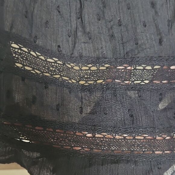 Abercrombie & Fitch Black Ruffled Tie Front Camisole - Picture 6 of 16